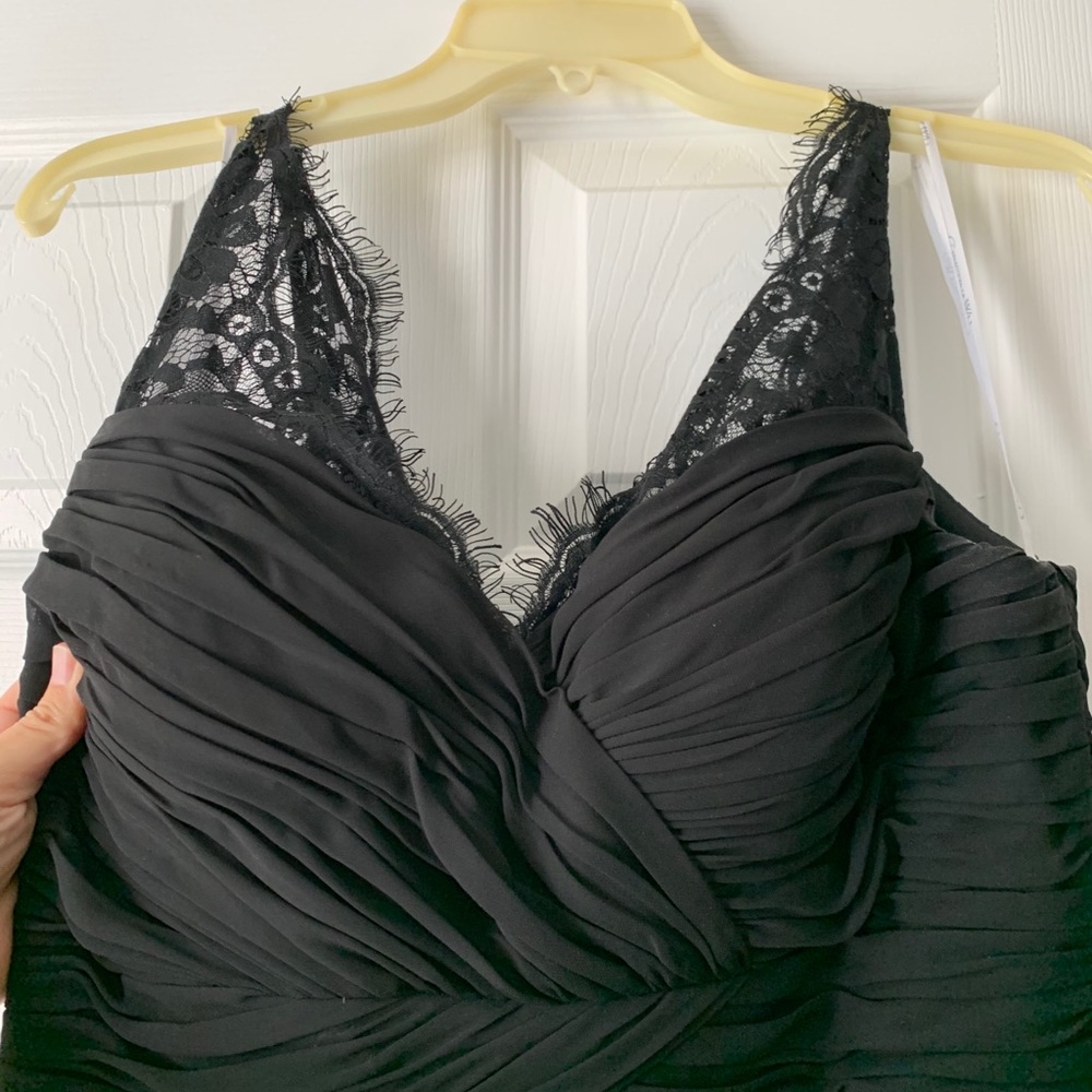 Christina Wu black lace dress